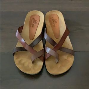 Tokono Leather Brown Sandals Size 8